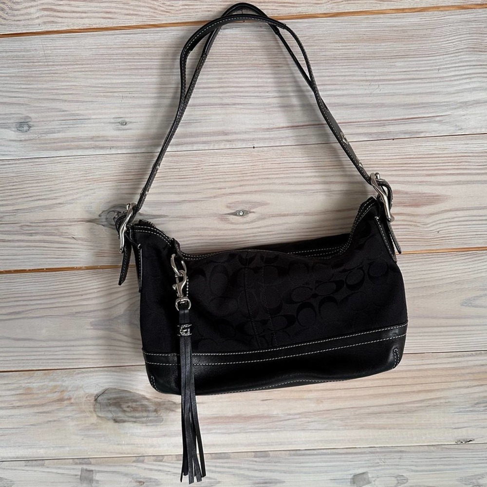 Authentic Vintage Coach Signature Hobo Purse